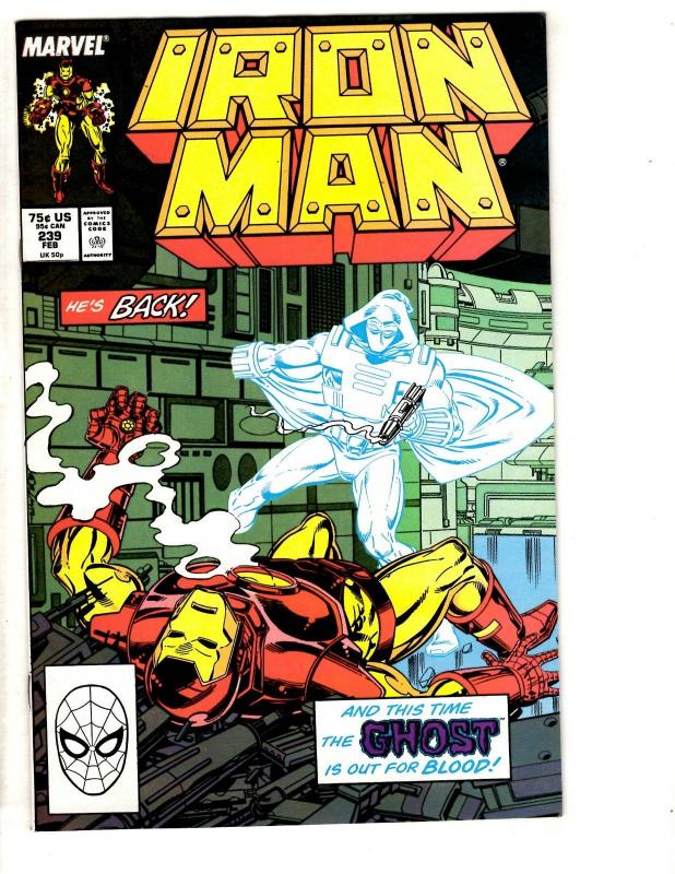 10 Iron Man Marvel Comic Books # 233 234 235 236 237 238 239 240 241 242 CR41