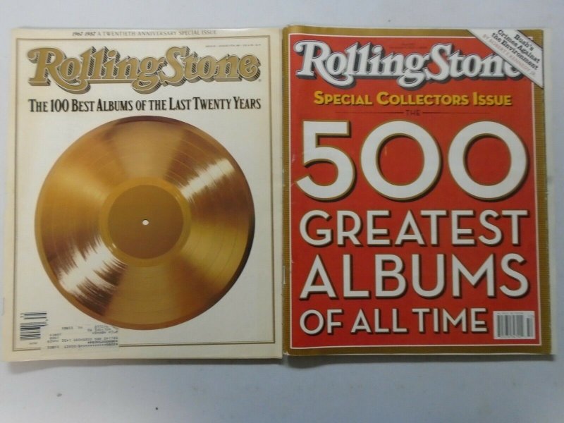 Rolling Stone Magazine lot 6 different issues 100+ Greatest (1987-2008)