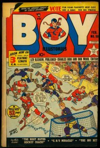 Boy Comics #50 1950-CHARLES BIRO-HOCKEY COVER-MAURER ART VG-
