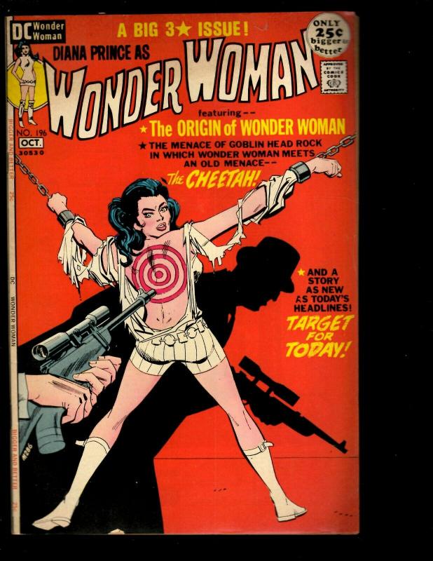 Wonder Woman # 196 FN DC Comic Book Justice League Batman Superman Flash NE3