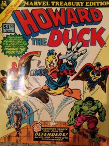 HOWARD THE DUCK MARVEL TREASURY EDITION #12! Reprints #1! Rare!