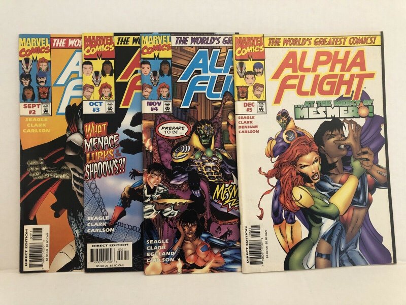 Alpha Flight #2 - 5  Lot Of 4