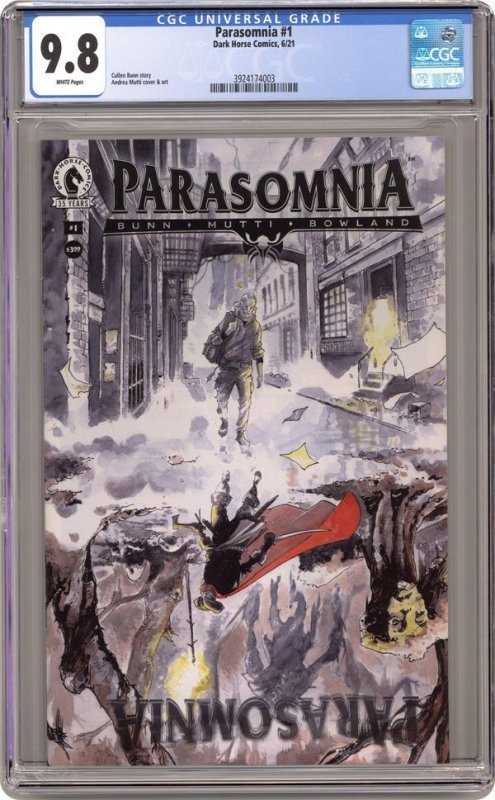 Parasomnia 1 Dark Horse 2021 CGC 9.8 Andrea Mutti Cover A Top Census Grade