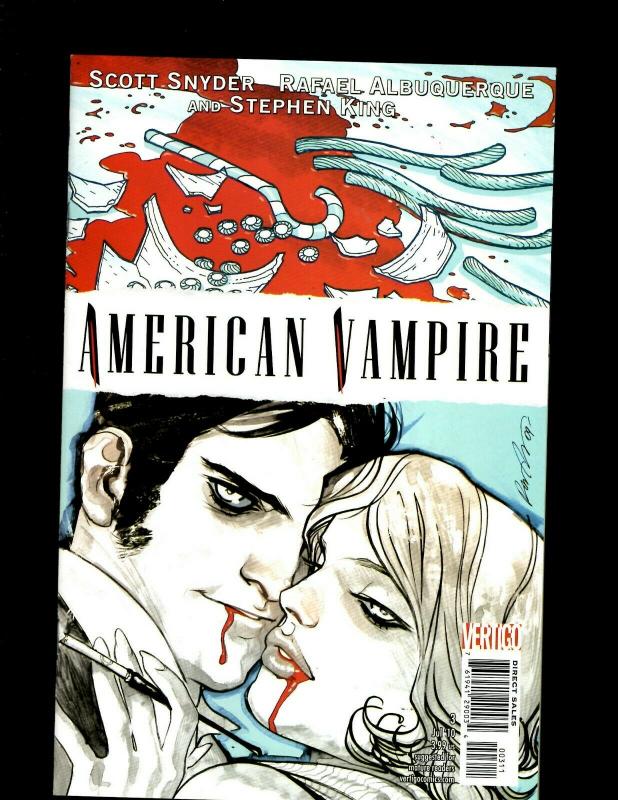 Lot of 9 American Vampire Vertigo Comic Books #1 2 3 4 5 6 7 8 9 J398