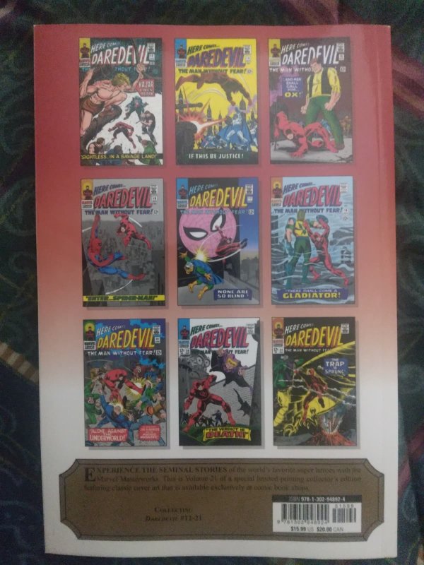 Mighty Marvel Masterworks: Daredevil volume 2 Alone Against the Underworld 11-21