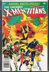 Marvel and DC Present featuring The Uncanny X-Men and The New Teen Titans Dir...