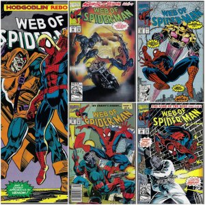 Web of Spider-man #83,88,94,96,97  (DC, 1991-92) - 5 Issues