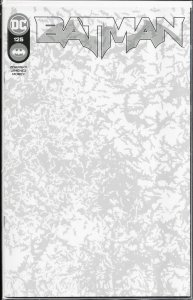 Batman #125 Blank Variant Cover (2022) Batman [Key Issue]