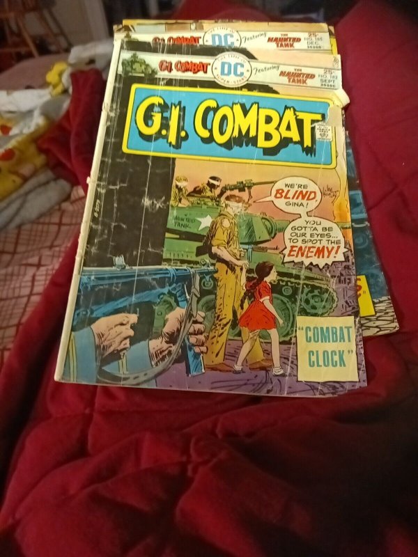 G.I Combat 7 Issue DC Bronze Age Comics Lot Run Set Haunted Tank Collection