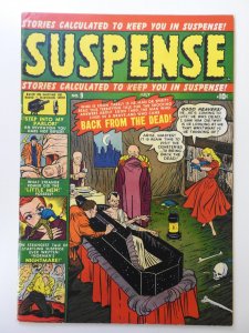 Suspense #9 Brodsky Cover!! Back From The Dead! Sharp VG+ Condition!