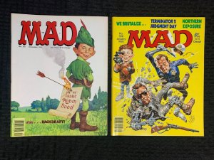 1991/92 MAD MAGAZINE #309 & 310 FN+ 6.5 Alfred E Neuman / Terminator LOT of 2