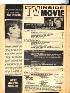 TV Inside Movie-Mia Farrow-David McCallum-Dean Martin-Michael Caine-Feb-1967