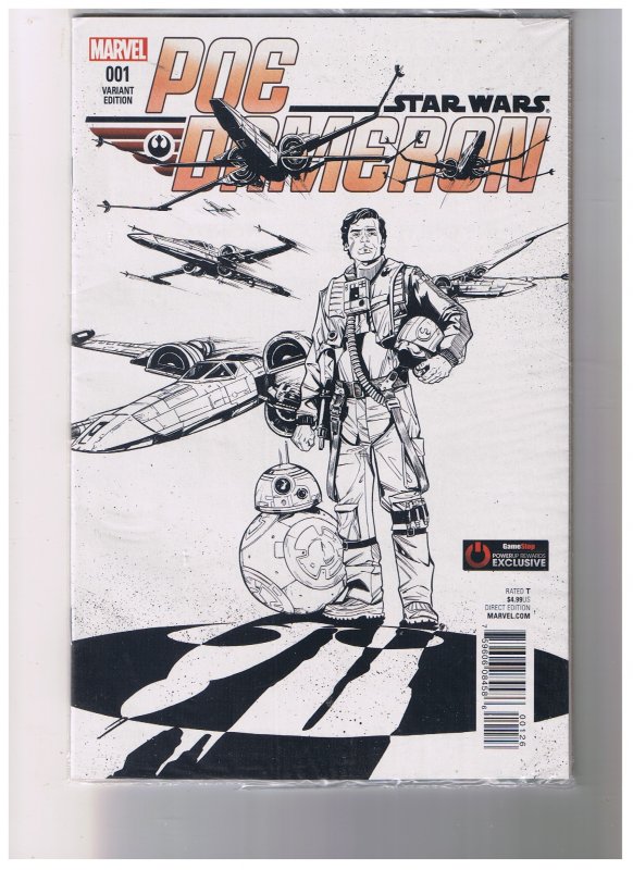 Star Wars Poe Dameron #001 VF/NM  Gamestop Edition Sealed in Plastic