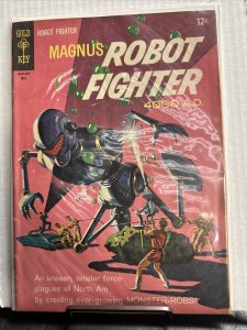 Magnus ROBOT FIGHTER: 4000 AD #14 (Gold Key 1966) Monster Robs  (12 cent) A1