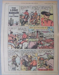 Lone Ranger Sunday Page by Fran Striker and Charles Flanders from 1/3/1943