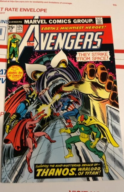 Avengers #125 Key Thanos Appearance Bronze Age Marvel Comics 1974