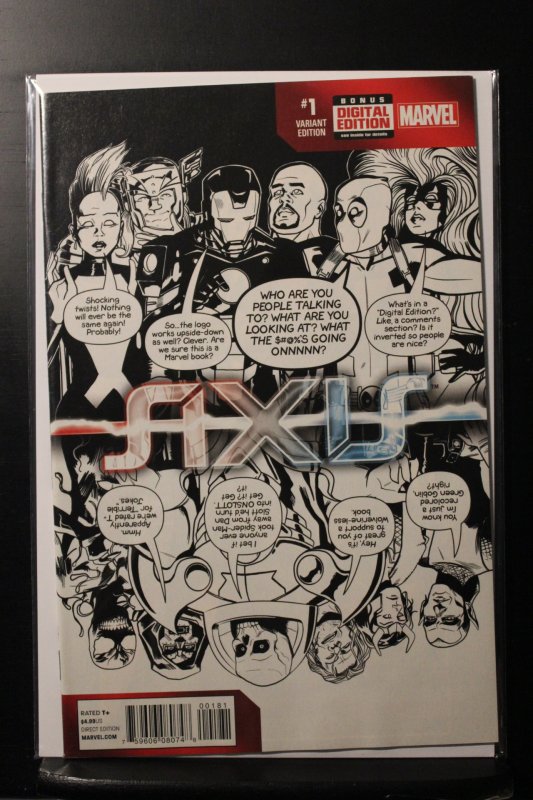 Avengers & X-Men: Axis #1 Chip Zdarsky Black & White Deadpool Party Variant (...