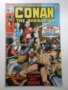 Conan the Barbarian #2  (1970) Barry Smith Art Sharp VG Condition!