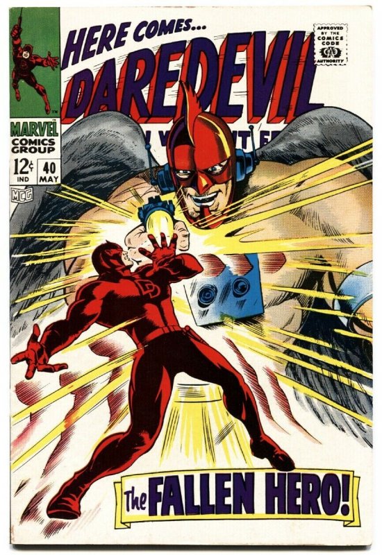 DAREDEVIL #40-1968-MARVEL SILVER-AGE-HIGH GRADE COPY