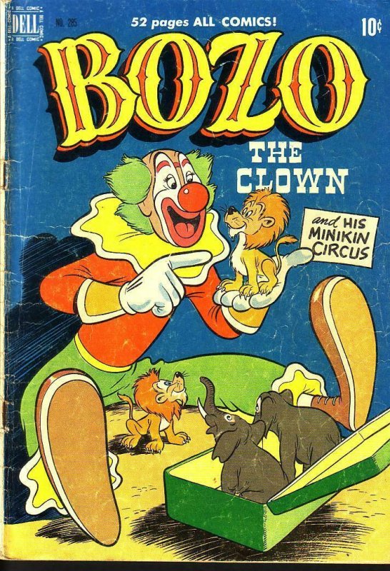 BOZO THE CLOWN #285 FIRST ISSUE EGYPTIAN COLLECTION '50 G/VG