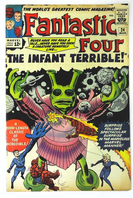 Fantastic Four (1961 series)  #24, VF- (Actual scan)