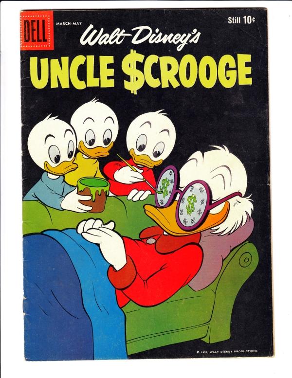 Uncle Scrooge, Walt Disney #25 (May-59) FN Mid-Grade Uncle Scrooge