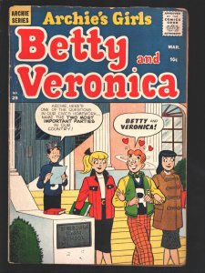 Archie's Girls Betty And Veronica #29 1957-Spicy poses-Tarzan movie in one st...