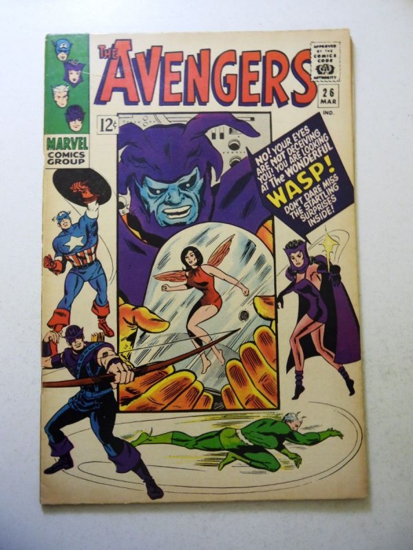 The Avengers #26 (1966) VG/FN Condition 1/2 spine split