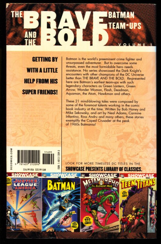 Showcase Presents: Brave and The Bold Presents Batman Team-Ups #1 2002-DC 500...