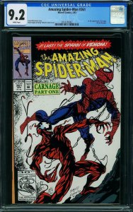 AMAZING SPIDER-MAN #361 CGC 9.2 NM (1992)  / SBD-01