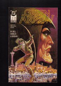 Green Arrow #1 - SIGNED BY MIKE GRELL! (5.5) 1988