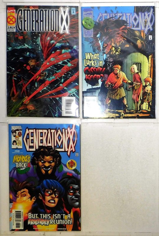 Generation X Lot of 3 #3, 8, 60 (1995) Marvel Comics 1st Print Comic Books