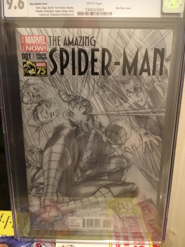 The Amazing Spider-Man #1 Variant Edition - Alex Ross Sketch Cover (2014)