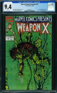 Marvel Comics Presents #73 (1991) CGC 9.4 NM