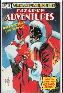 Bizarre Adventures #34 (1983) Skeleton Santa Claus