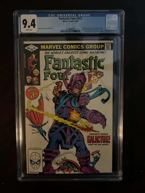 Fantastic Four #243 (1982) - CGC 9.4! - Iconic Galactus Cover!!!