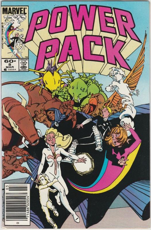 3 Power Pack Marvel Comic Books # 8 9 10 Franklin Richards Louise Simonson EP1