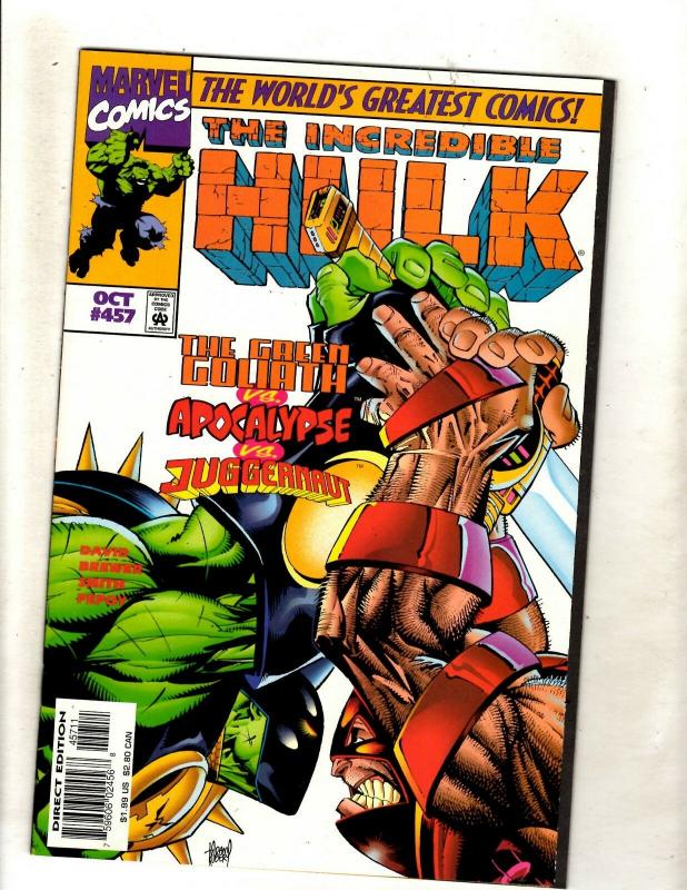 10 Incredible Hulk Marvel Comics # 321 322 344 451 452 453 454 455 456 457 JF14