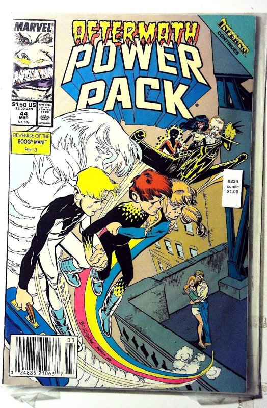 Power Pack #44 (1989) Marvel Comics Newsstand Inferno 1st Print Comic Book