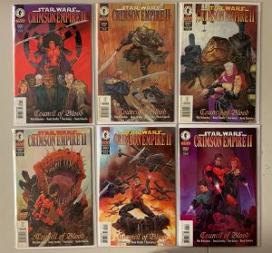 Star Wars Crimson Empire II set #1-6 mixed direct + newsstand 6 diff (1998-99)