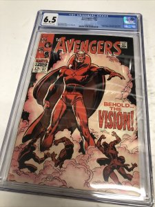 Avengers (1968) # 57 (CGC 6.5) 1st App Of The Silver Age vision Roy Thomas Story