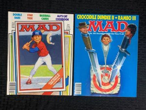1988 MAD MAGAZINE #282 & 283 VG/VG+ Alfred E Neuman / Rambo III LOT of 2