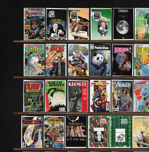 Huge Lot 150+ Comics with Cerebus, Captain America, Superman, The Flash & More!