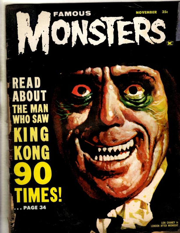 Famous Monsters Of Filmland Vol 4 #5 VG- Warren Comic Book Magazine Nov 1962 NE1