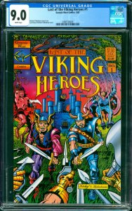 Last of the Viking Heroes #1 Jack Kirby Cover Genesis West 1987 CGC 9.0   