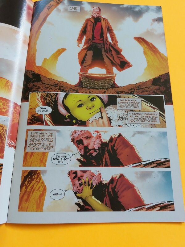 2017 Old Man Logan 18 Baby Hulk illusion app VG-Fine