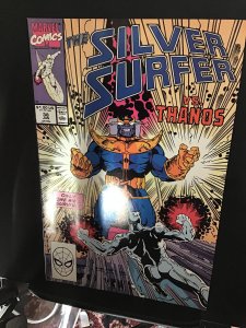 Silver Surfer #38 (1990) High-Grade  Silver Surfer vs Thanos key! VF/NM Wow!