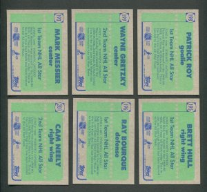 1990 Topps Hockey Set (396) Wayne Gretzky MINT