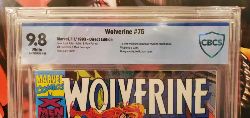Wolverine #75 - CBCS 9.8 - First Bone Claws
