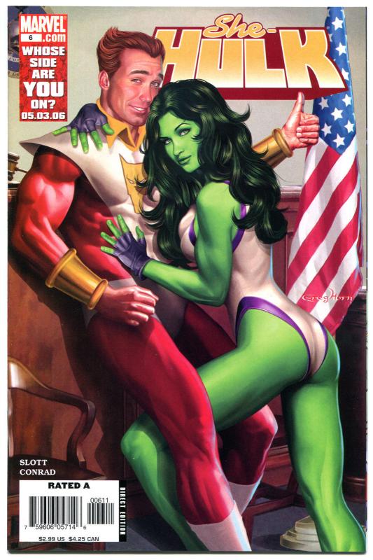 SHE-HULK #6, NM, Greg Horn, Good Girl, Femme Fatale, 2005, more in store